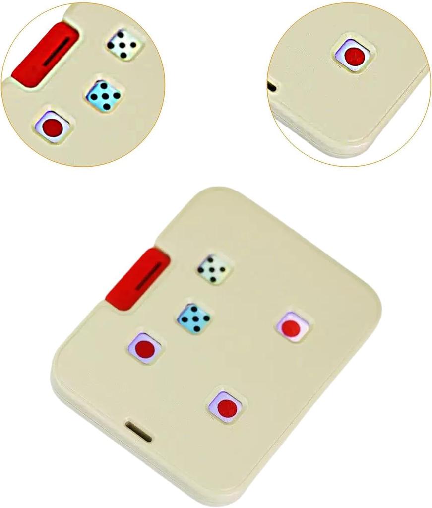 Mechanical Gear Dice – 3D Fidget Toy for Desk Stress Relief, White Tabletop Relaxation Gadget & Creative Gift for Adults