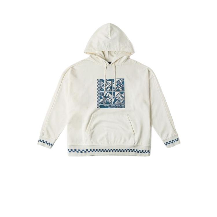 Vans PULLOVER HOOD Sweatshirt Unisex White VN000GQFFS8 (L)175/88A