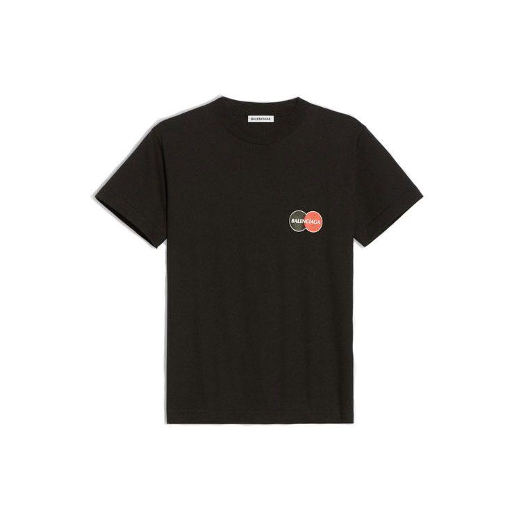Balenciaga Credit Card Logo T Shirt 'Black' 612964TIV791000