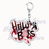Cartoon Anime Series Helluva Blitzo Keychains Boss Keyring for Accessories Bag Pendant Key Chain Ring Jewelry Fans Friends Gifts