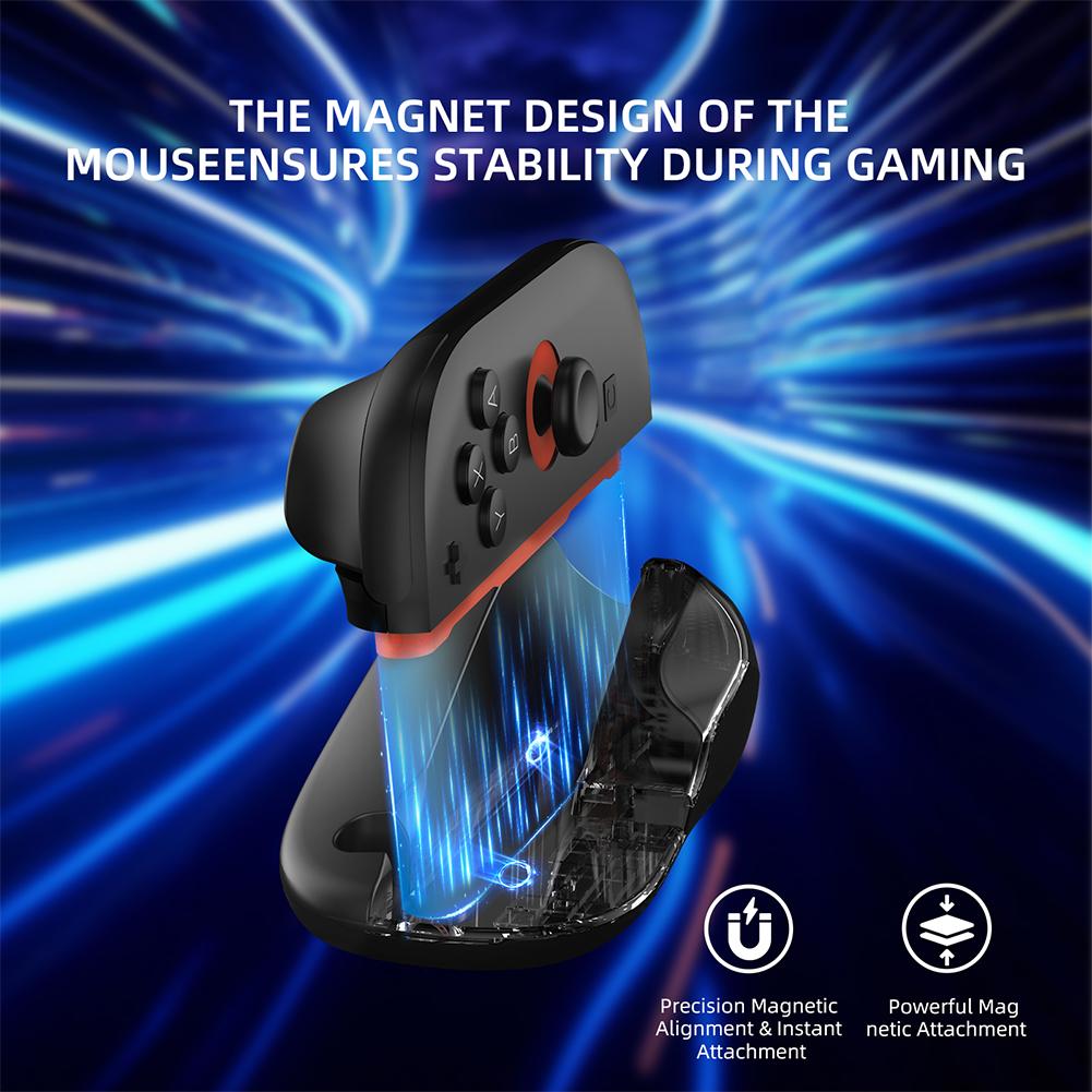 2PCS Gaming Controller Mouse Ergonomic Mini Portable Mice Handle Stand Holder Case for Switch 2 Joy-Con Controller Accessories