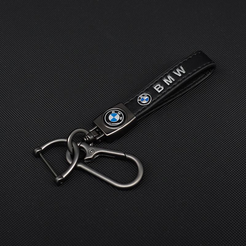 

Hot 2025 2024 Leather Metal Logo Key Chain Luxury Car Keychain For BMW E46 E90 E39 E60 E36 E30 E61 E91 E92 E87 F10 F20 F30 Auto