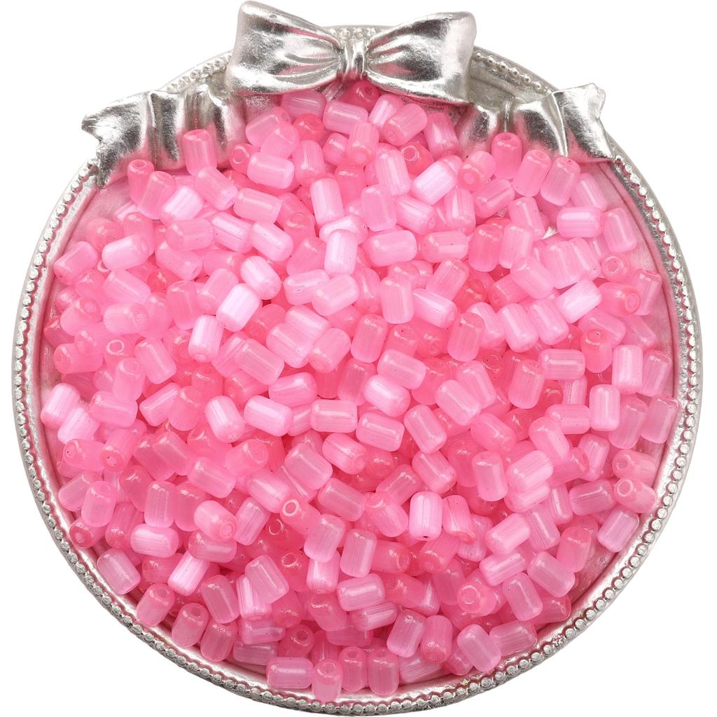 60Pcs Glass Seed Beads Cat Eye Jujube Shaped Beads DIY Bracelet Necklace For Jewelry Making Accessories