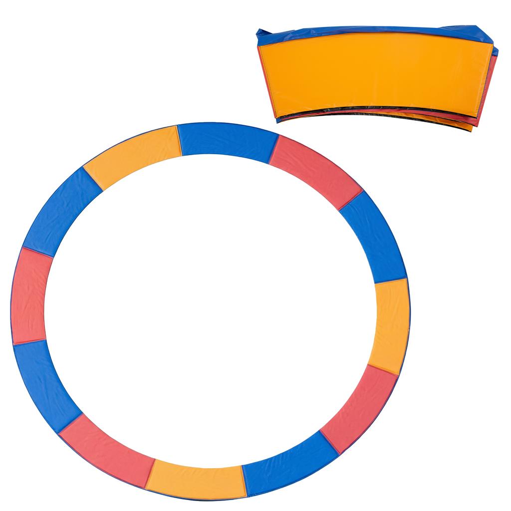 12FT Trampoline Spring Cover, Plastic Trampoline Pad Replacement Safety Guard, Multicoloured