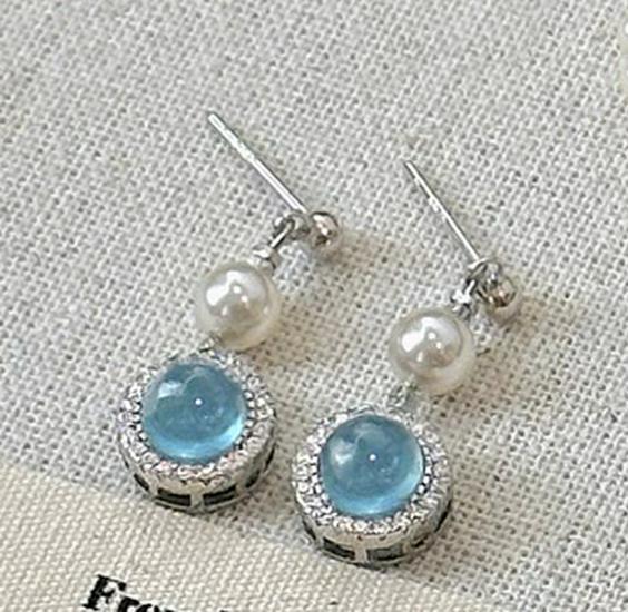 S925 Silver Pink Chalcedony and Pearl Jewelry Set: Bracelet, Necklace, Ring, Earrings - Perfect Gift for Girlfriends & Besties