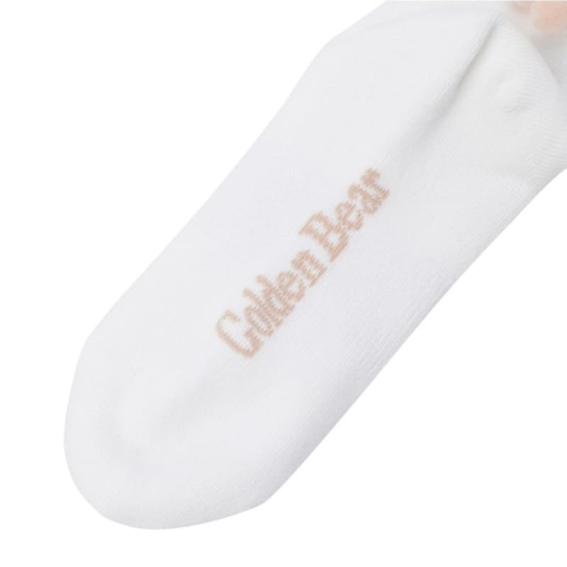 GOLDEN BEAR (WOMEN) Shirring Pompom Socks_G6LAX25122BEX