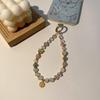 Retro Luxury Beaded Mobile Phone Lanyard Mobile Phone Wrist Strap Phone Short Anti-Lost Chain Exquisite Keychain Pendant