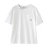 Chuyu Women's New Chinese Style Embroidered Cotton T-Shirt