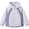 Balabala Girls' Fleece-Lined Hooded Zipper Jacket