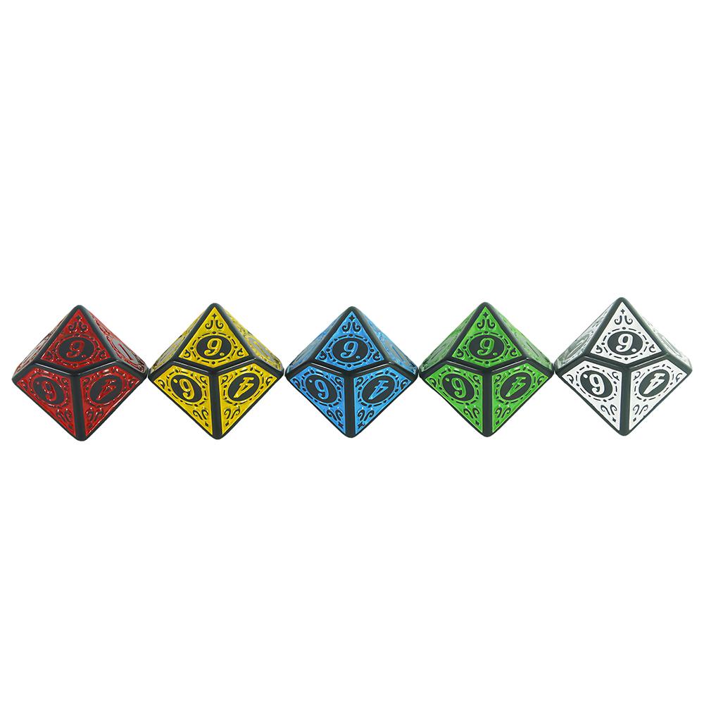10pcs Polyhedral D10(0-9) Dice for RPG D10 Dice Games Family Entertainment and Leisure Board Games