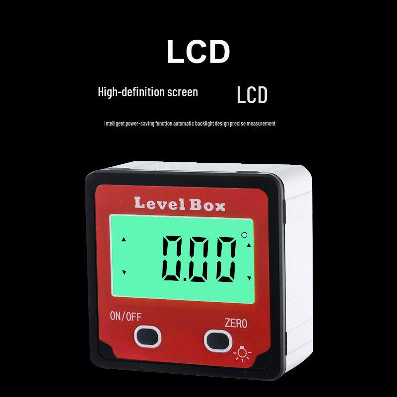 ETOPOO Digital Inclinometer: 2-Button Red Slope Meter & Angle Protractor