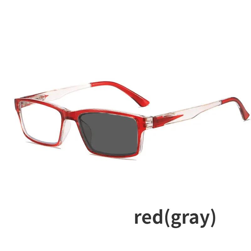 

Готовые фотохромные очки для чтения унисекс для женщин и мужчин, анти-синий свет, дальнозоркость, очки, винтажные солнцезащитные очки с диоптрией и защитой от ультрафиолета +2.5