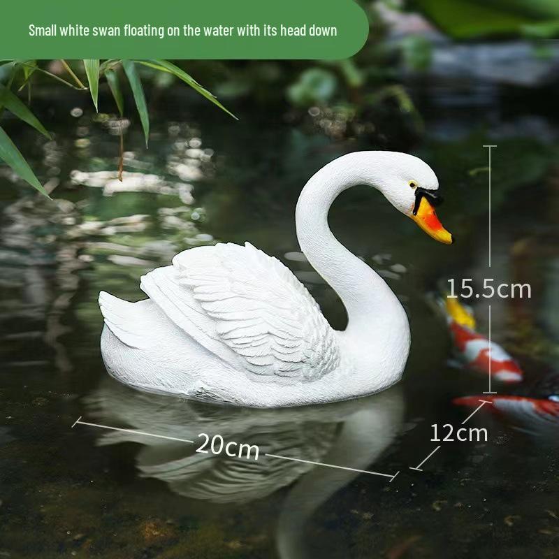 Плавающая скульптура-фонтан для сада в виде лебедя Bulk Orders Contact Manufacturer