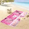 Pink Panther Print Beach Towel, Large Soft Quick Dry Towel for Beach Camping Swimming