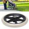Wheelchair Wheel 8in PU Walker Caster Replacement Skidproof with Ball Bearing Grey