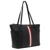 Bally Logo Red And White Woven Strap Tote Bag Shopping Bag Leather Shoulder Bag Women tote bags Black 6311549