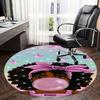 Pink Afro Girl Chair Mat - Round Carpet for Home Decor, Office, Living Room, Bedroom Gift0505b