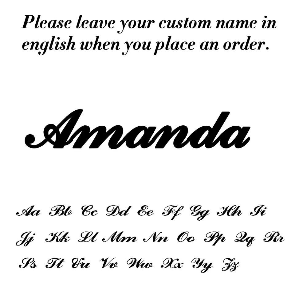 Cooltime Custom Necklace Woman Stainless Steel Personalized Gold Color Chain Letter Necklace Jewelry Birthday's Day Gift