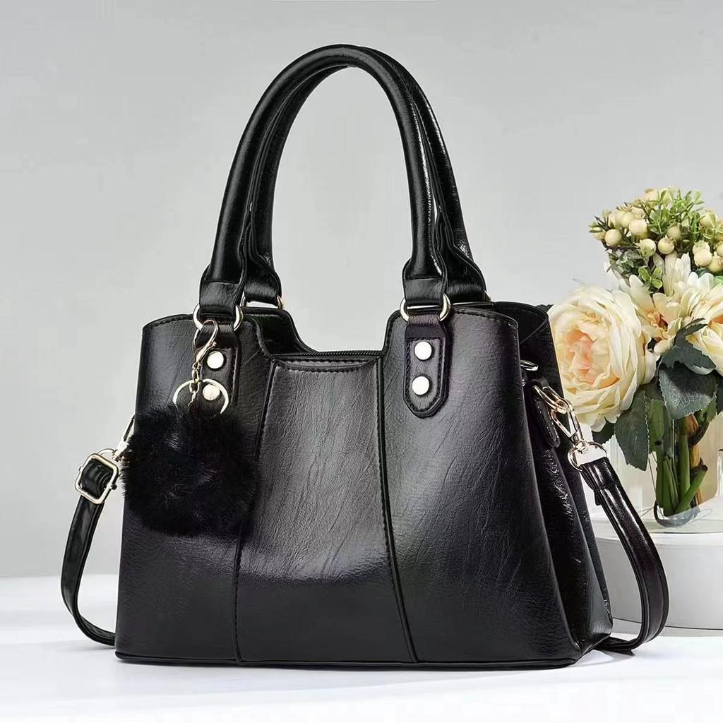 Versatile Bucket Style Pu Shoulder Bag For Women In Elegant Colors For Daily Use чёрный