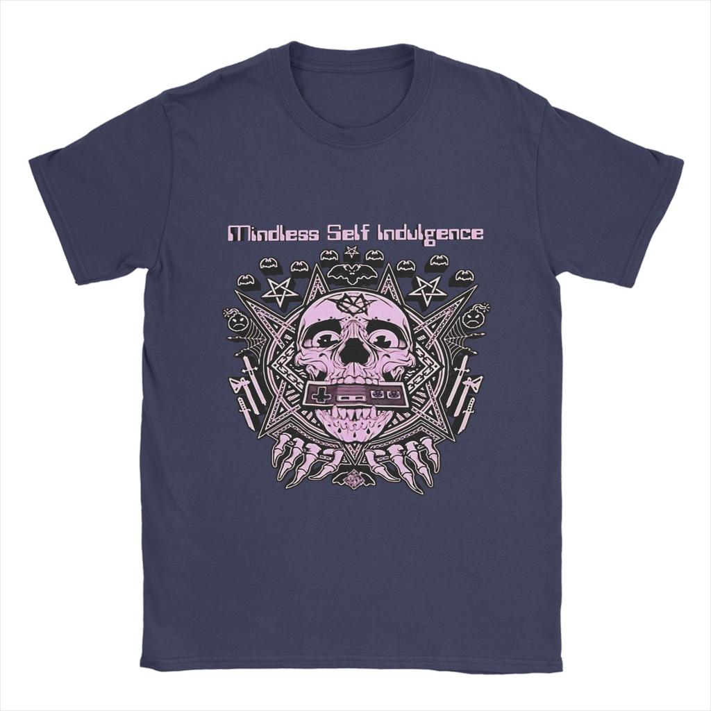 Men Mindless Self Indulgence T Shirt Pure Cotton Clothes Vintage Short Sleeve Round Neck Tees Summer T-Shirt
