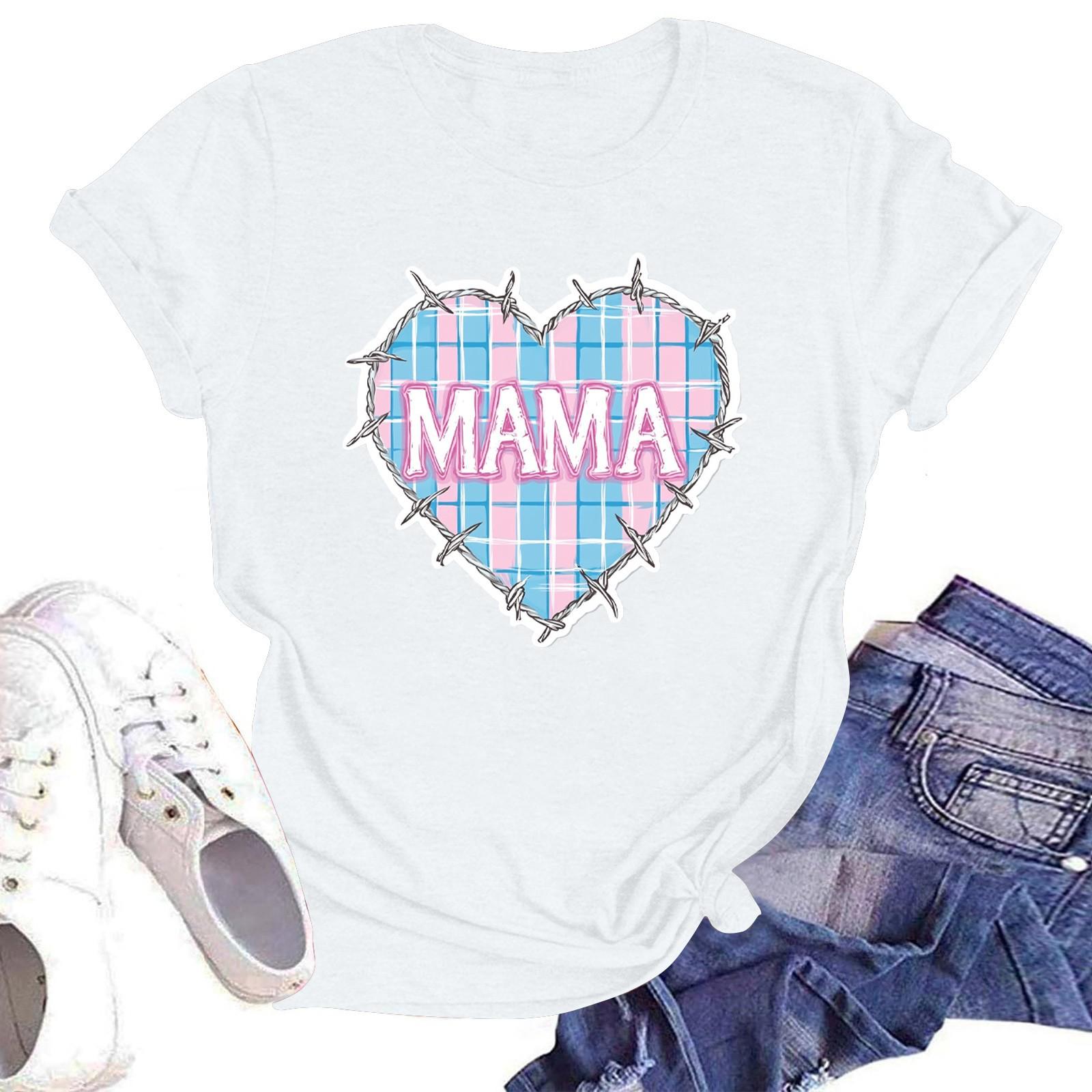 

Жіноча повсякденна футболка з круглим вирізом і короткими рукавами XL білий