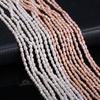1String, Natural Freshwater Pearls, 2–2.5Mm White Pink Pearl Beads for Jewelry Making DIY Necklace Supplies, Birthday Party Gifts for Women, 36cm