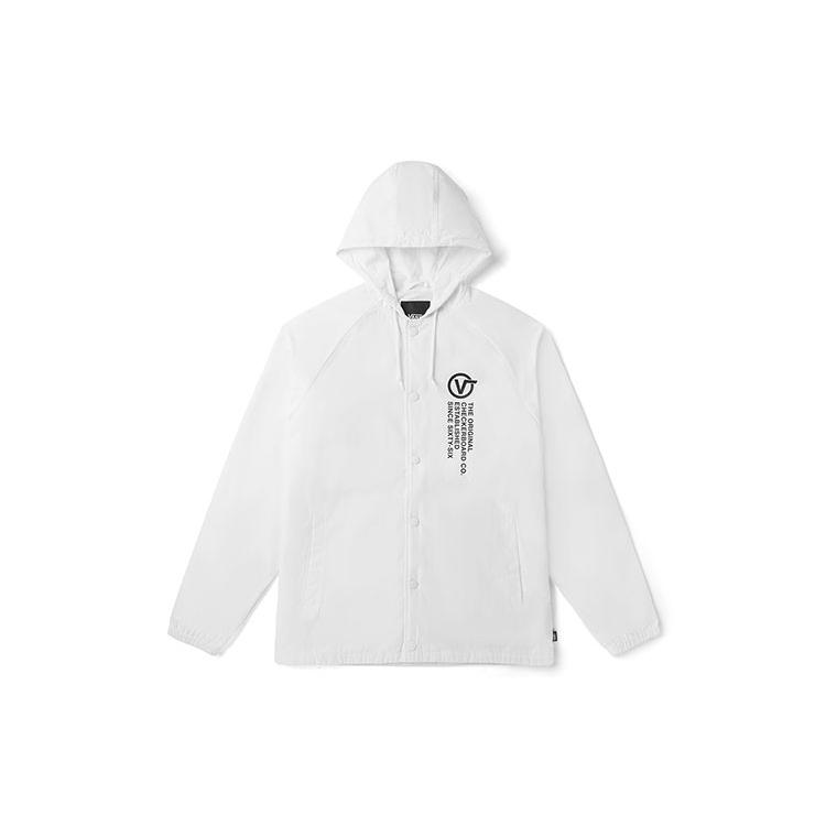 Куртки Vans Мужские Белые С Капюшоном Умеренные Другие VN0A3W2EYKW S