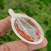 925 Sterling Silver Oval Botswana Agate Stone Wife Wire Wrapping Bezel Pendant