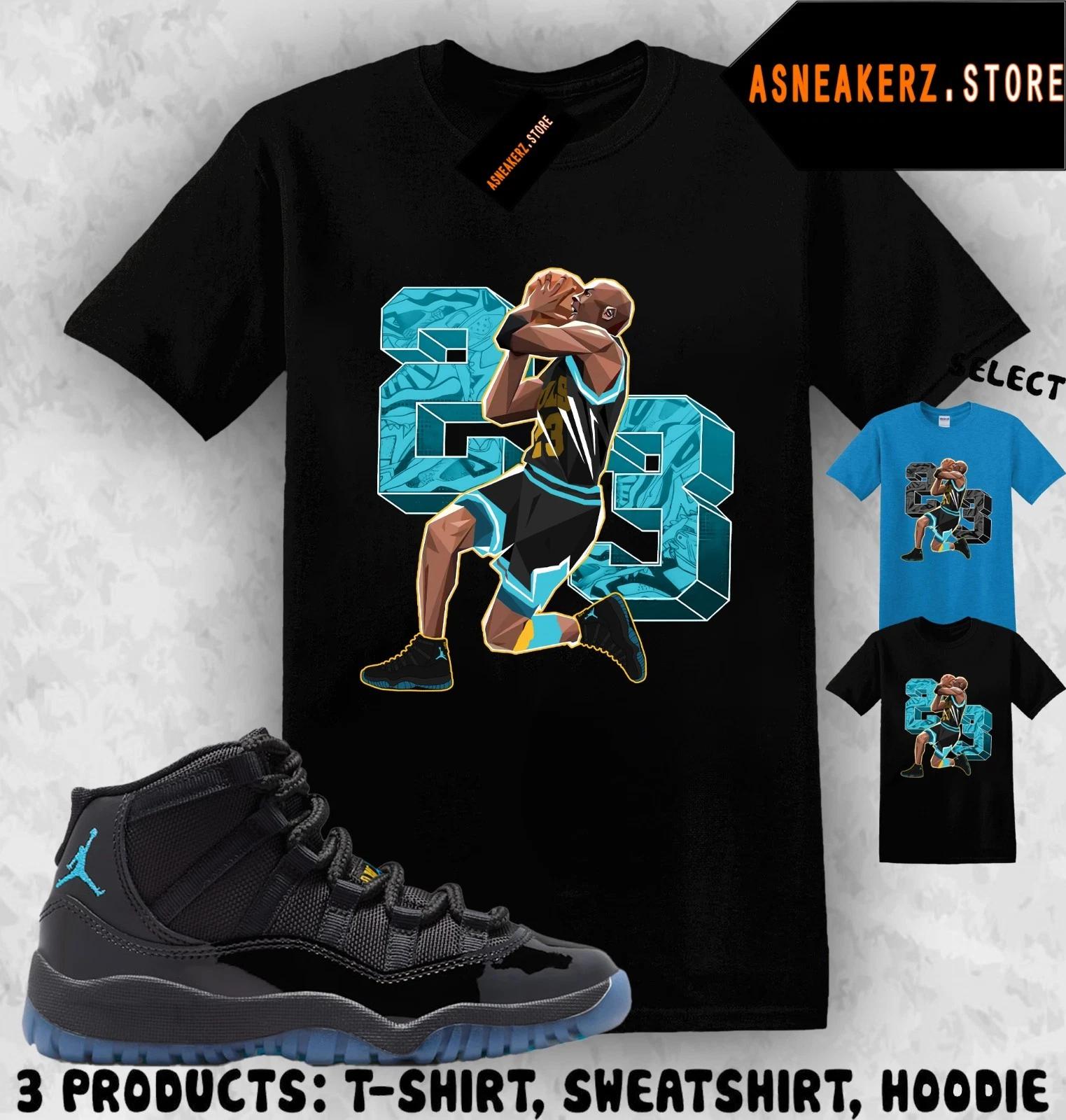 

Shirt To Match AJ 11 Gamma Blue 2025 Sneaker Matching Tee Number 23 MJ T-Shirt XL