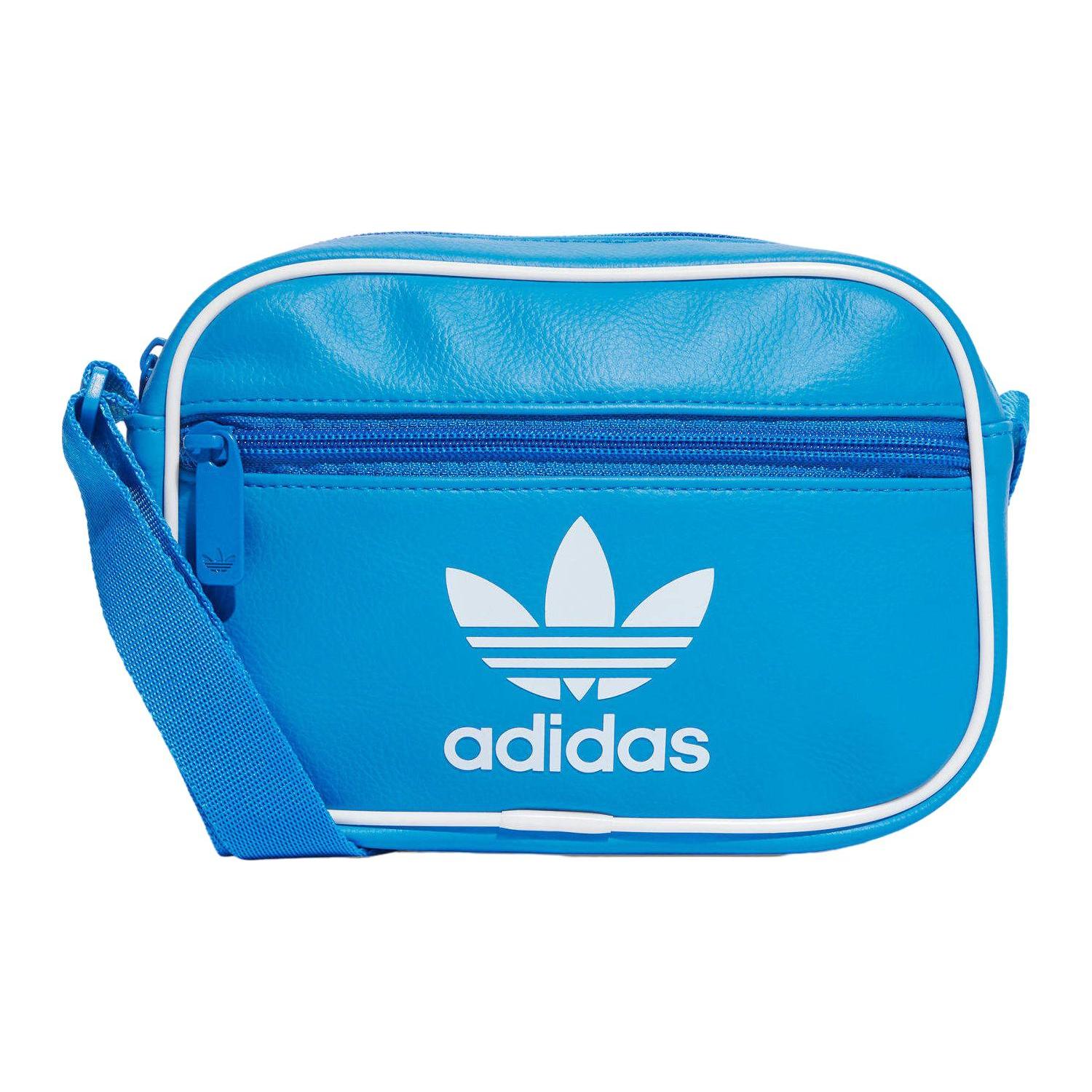 

New Adidas Originals Polyurethane Shoulder Bag, Crossbody Bag Mini Unisex Blue IR5439 19.1*4.6*13.0CM