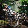 STEM Creative Jurassic Mechanical Dinosaur Building Blocks Brick Tyrannosaurus Rex Animal with Light Model Assembly Toy Kid Gift