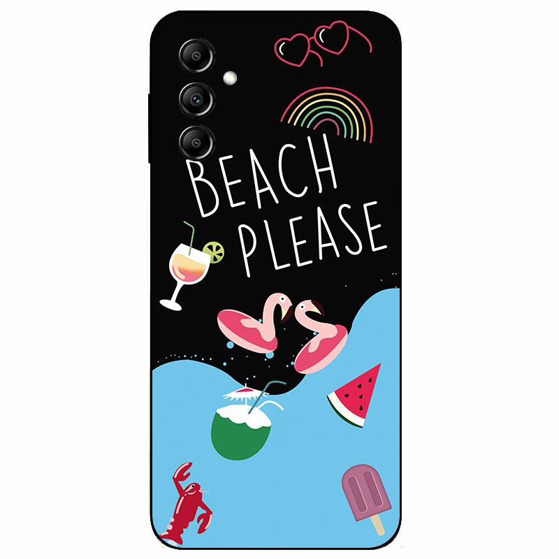 For Samsung A14 4G A 14 M14 5G Case Painted TPU Soft Silicone Black Funda for Samsung Galaxy A14 A145F Bumper GalaxyA14 M 14 Bag