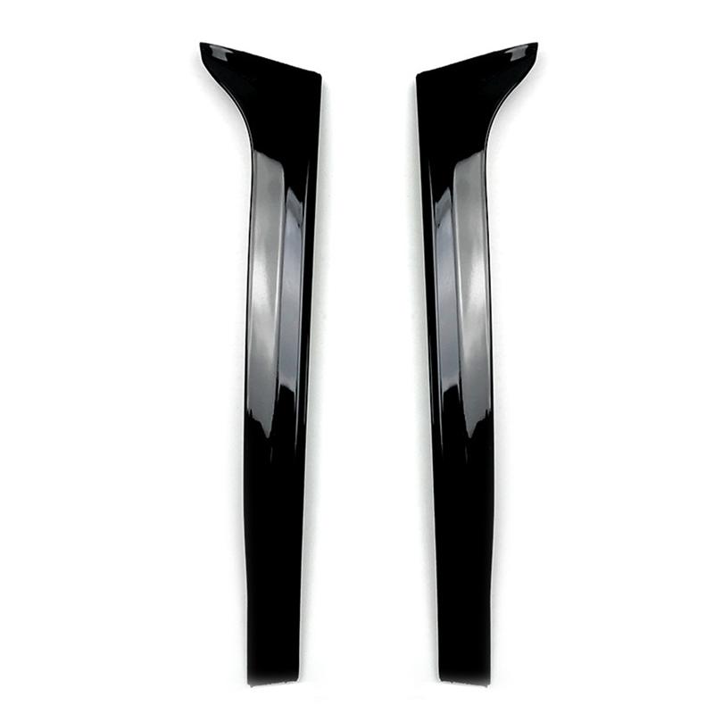 Car Glossy Black Rear Window Side Spoiler Wing Trim For VW Touran 2016- Trunk Tail Gate Canard Splitter Shield Cover Glossy Black