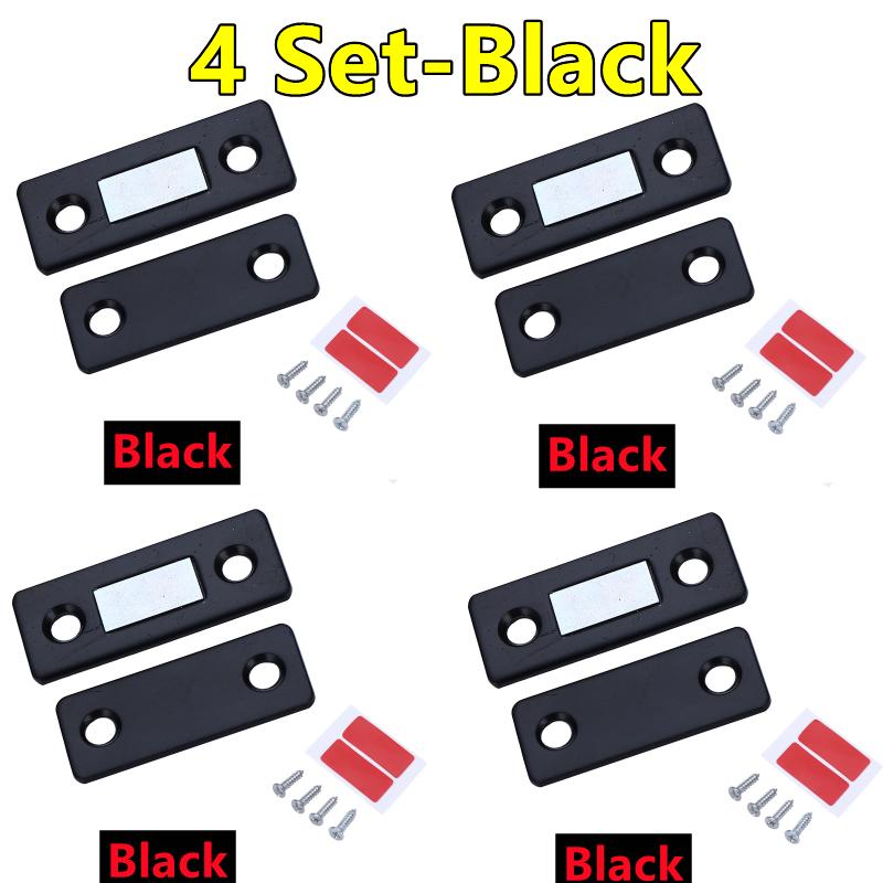 6-1Set Strong Magnetic Cabinet Catches Ultra-Thin Door Magnets Stops Invisible Adhesive Drawer Magnet Catch for Kitchen Closer