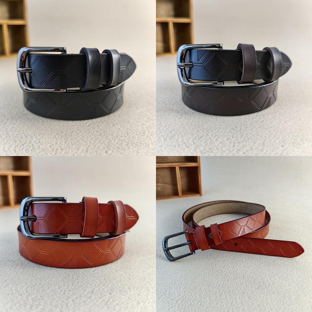 Fashionable Genuine Leather Belt For Women With Simple Pin Closure Designed For Versatile Styling