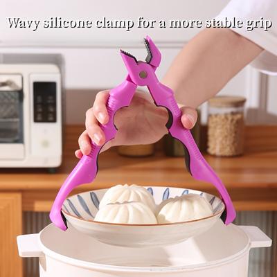Three In One Multifunctional Anti Scald Bowl Clamp - Anti Slip and Anti Scald Design, Stable Clamping of Plates, Easy Bottle Opener
