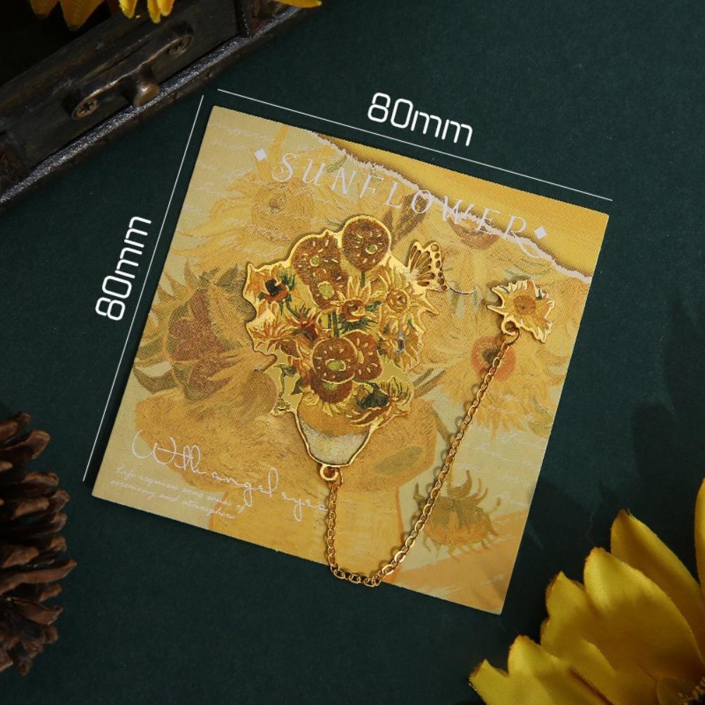 Reading Stationery Reading Book Clip Metal Bookmark Creative Flower Bouquet Bookmark Gift