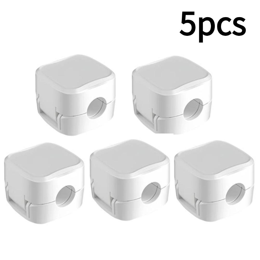 1/3/5/10pcs Cable Organizer Magnetic Plug Box Silicone Cable Winder Flexible Cable Management Clips for Office Desktop Home