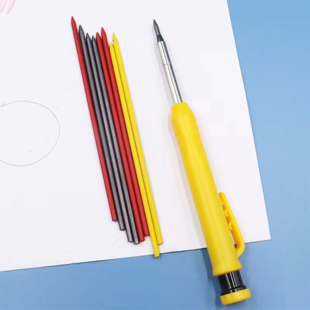 10Pcs Solid Construction Woodworking Marking Tool Long Nib Deep Hole Marker Construction