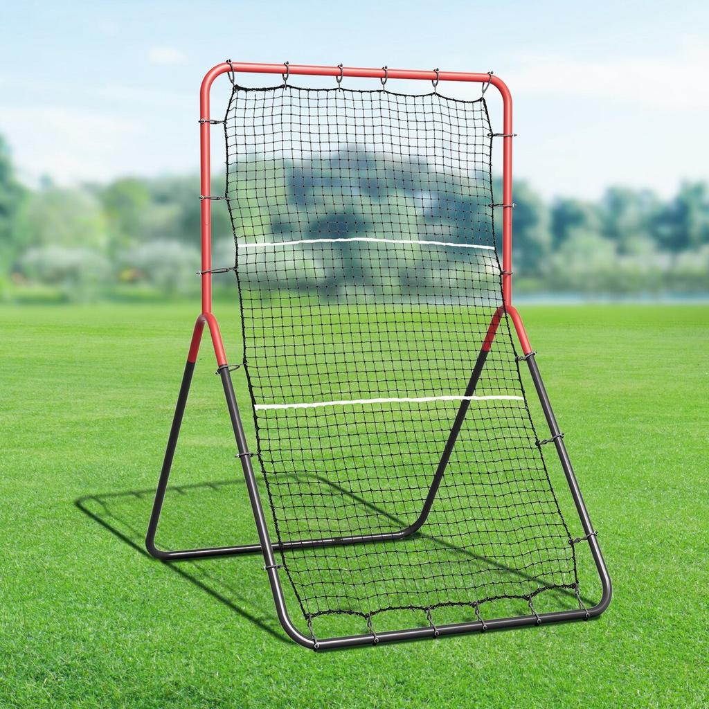 Baseball And Softball Rebounder Net 3x4.5 Ft PitchBack 3-Way Trainer