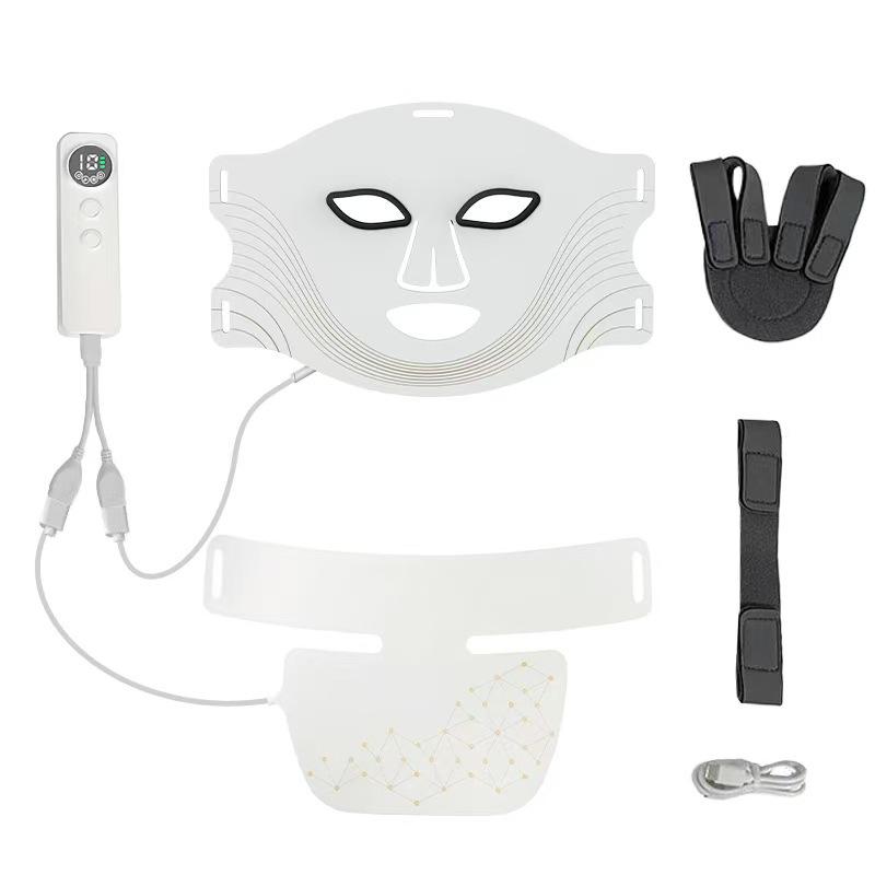 LED Photon Rejuvenation Gesichts- & Halsmaske mit Infrarotlichttherapie
