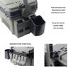 Fishing Tackle Box Set: Includes Large Capacity Storage Box, Rod Holder, Cup Holder, and Lure Storage.