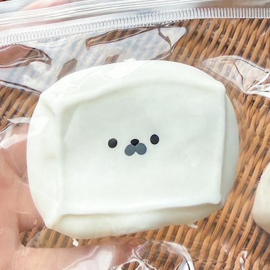 Stress Relief Seal Cube Toy Slow Rising Shapeable Animal Cube Squeeze Pinch