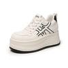 Thicksoled Inner Height Increase Cm Highend Silver Little White Shoes Women's Spring New Small Casual Sports Shoes