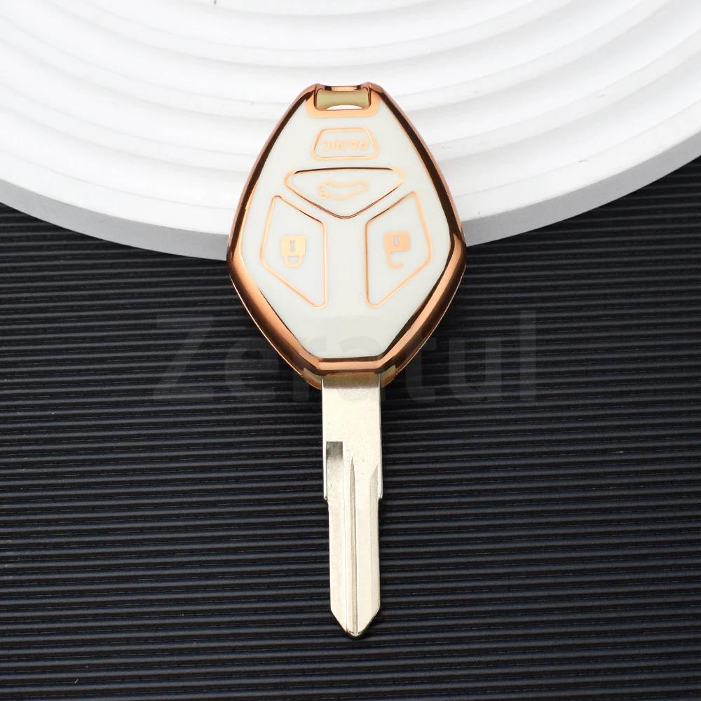

4 Buttons Tpu Remote Key Shell Case Fob Cover For Mitsubishi Lancer Outlander Endeavor Galant Keyless Protector Accessories