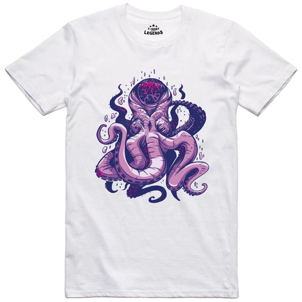 Unisexs T Shirt Kraken Monster Regular Fit Cotton TShirt S