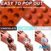 Anmai Silicone Semi Sphere Mold 15 Cavities Non-Stick for Jelly Chocolate Cake 29x17x1 Cm