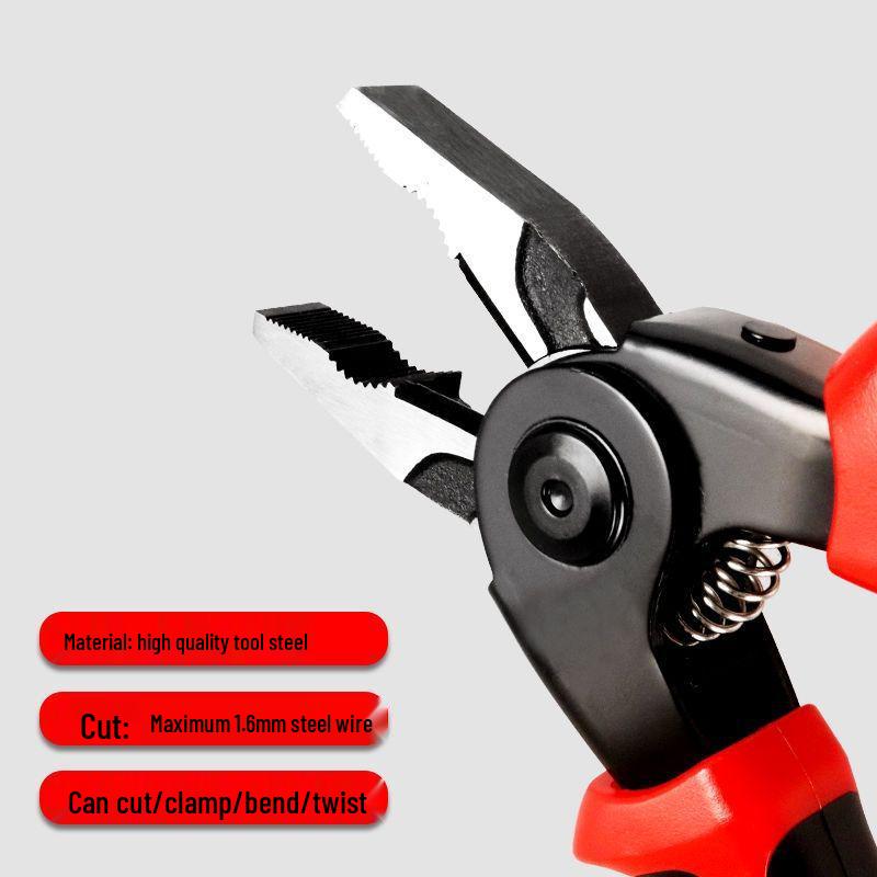 Multifunktionales 7-teiliges Zangen-Set mit austauschbaren Köpfen - Fünf-in-Eins Kombinationszange für Elektriker und Haushalt.