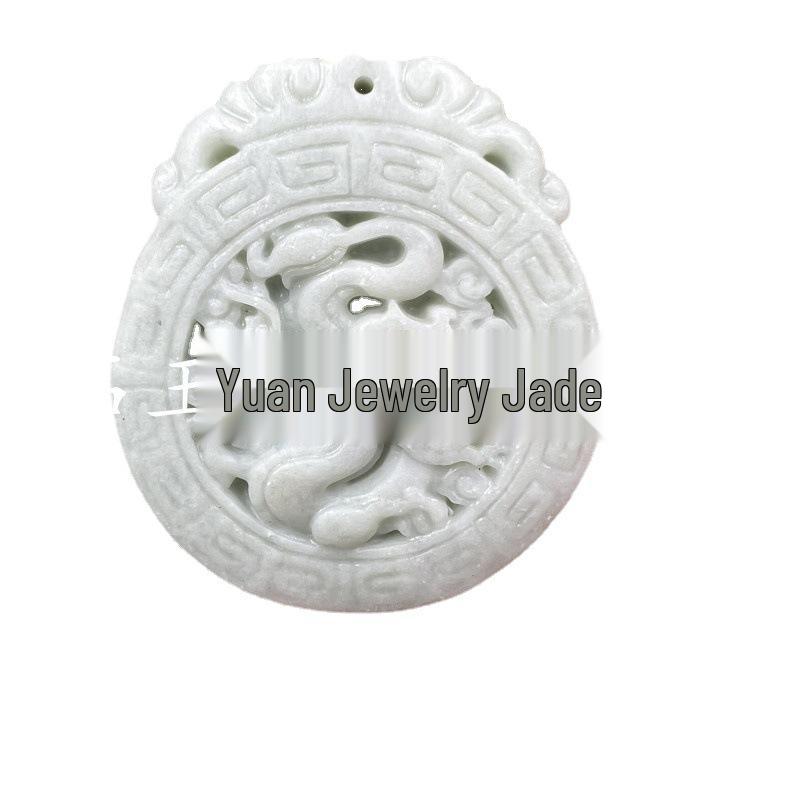 Guizhou Green Dragon Jade Pendant: Zodiac Buddha, Qilin Pixiu Talisman, Landscape and Abundance Designs