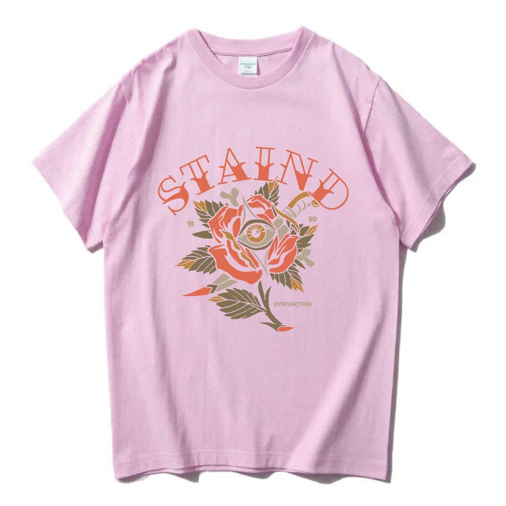 STAIND Tattoo Dysfunction Tee Short Sleeve Cotton Male T-shirt Unisex Streetwear Loose Casual Fashion Men/Women Tshirts Merch
